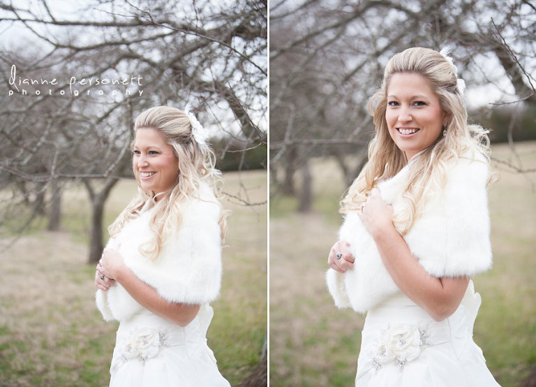 winston-salem NC wintery bridal session