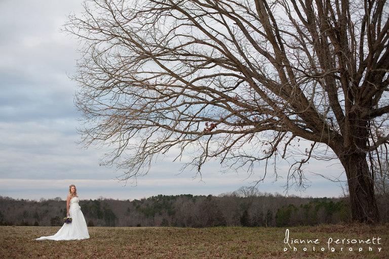 winston-salem NC rustic bridal session