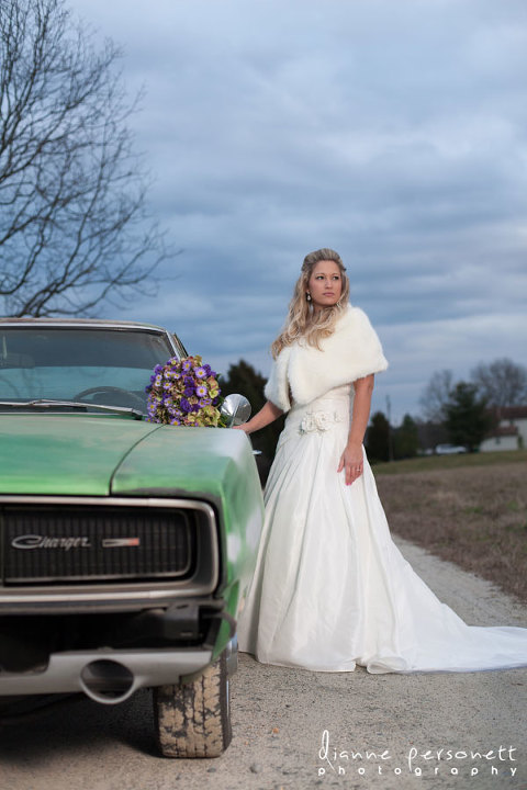 winston-salem NC winter bridal session