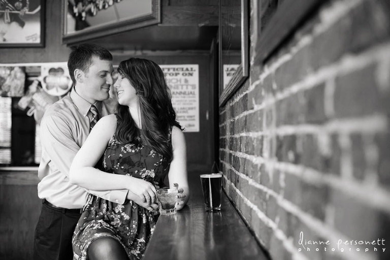 engagement photos at fox and the hound charlotte