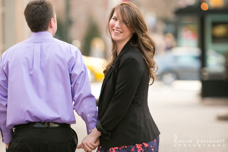 Uptown Charlotte engagement photos