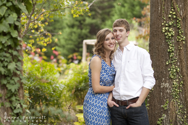 engagement photos at the ivy place, lancaster south carolina