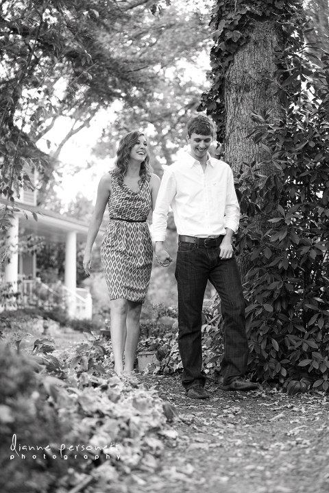 engagement photos at the ivy place, lancaster south carolina