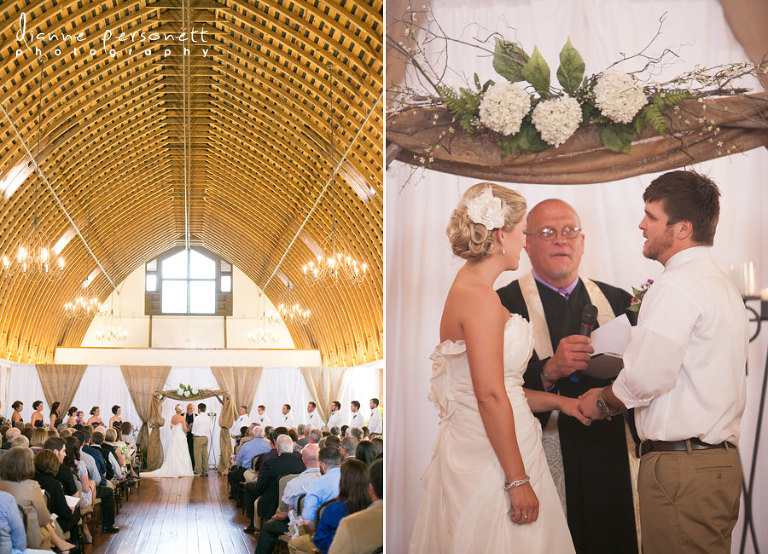 wedding photos at winmock barn winston-salem 
