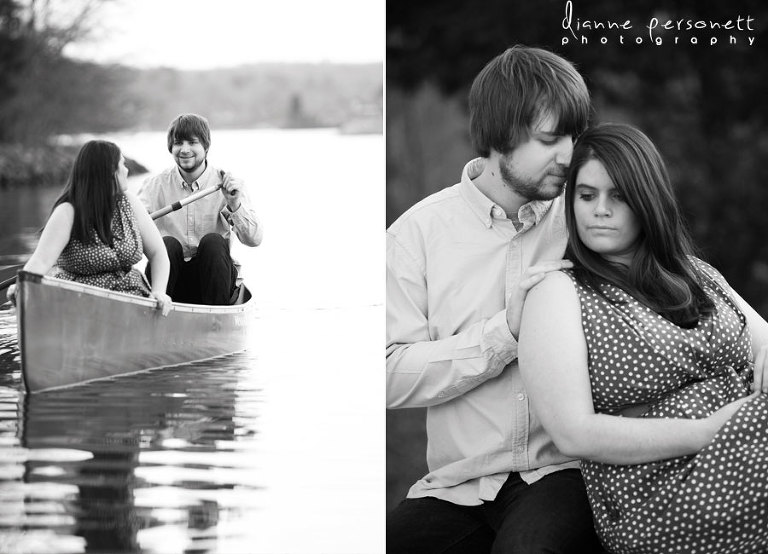 engagement photos at lake wylie nc