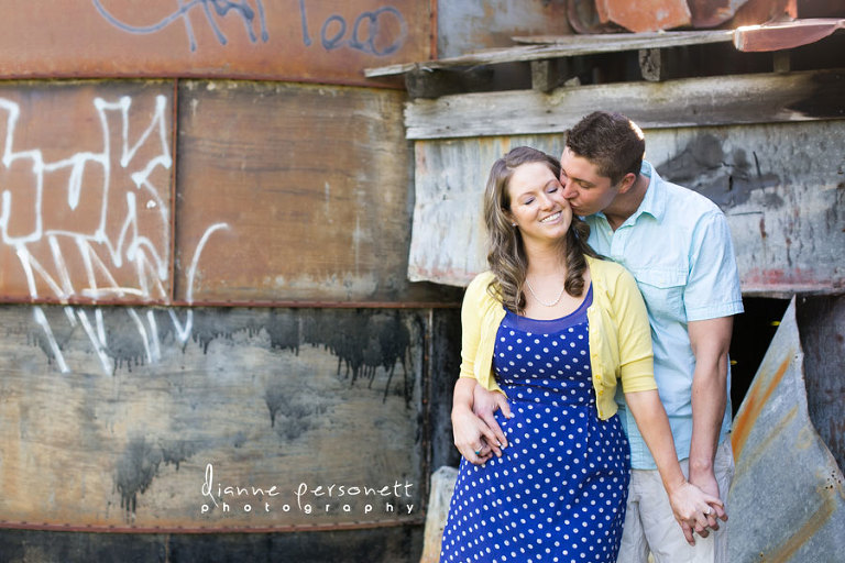 engagement photos at a barn mooresville nc