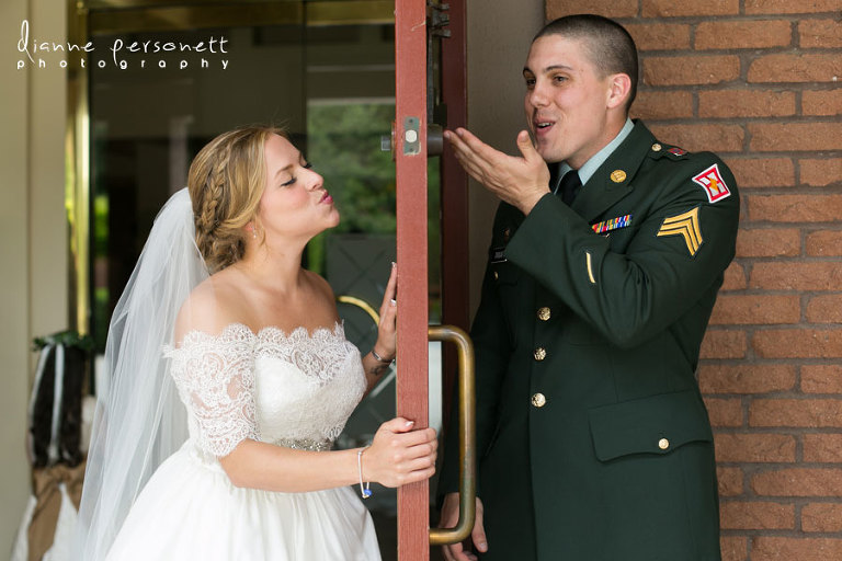 bride & groom first look