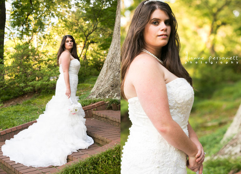 Glencairn gardens Rock Hill bridal photos