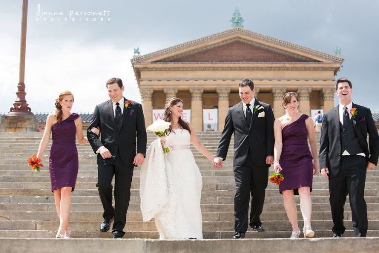 wedding photos in philadelphia, wedding photos at the museum of art philadelphia