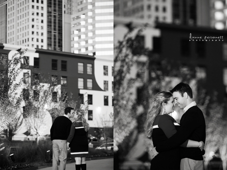 charlotte uptown engagement photos