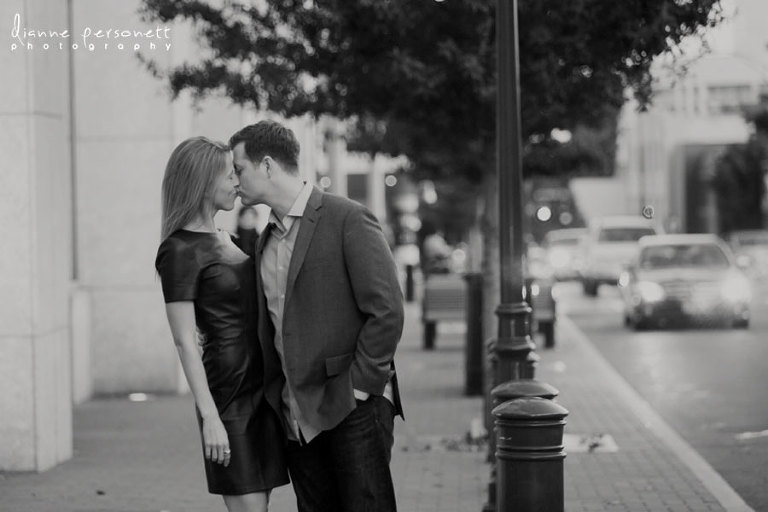 uptown charlotte engagement photos