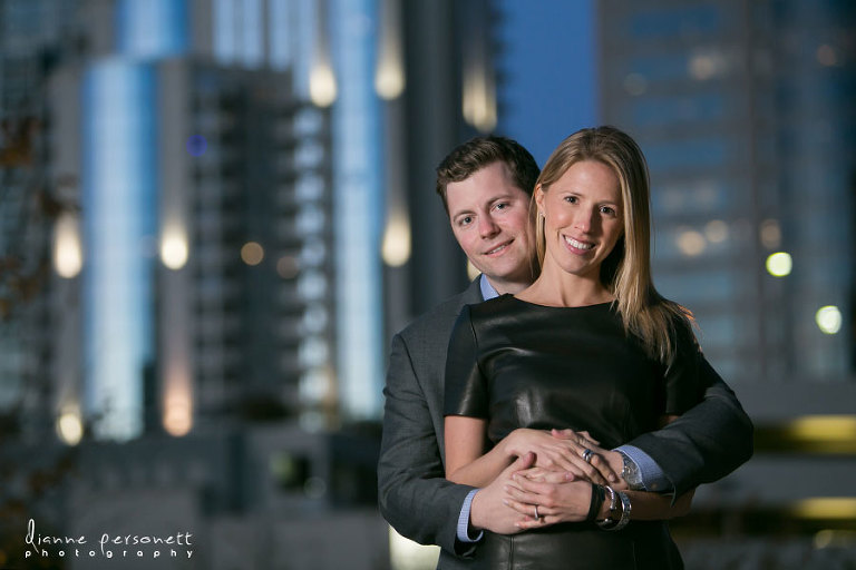 uptown charlotte engagement photos