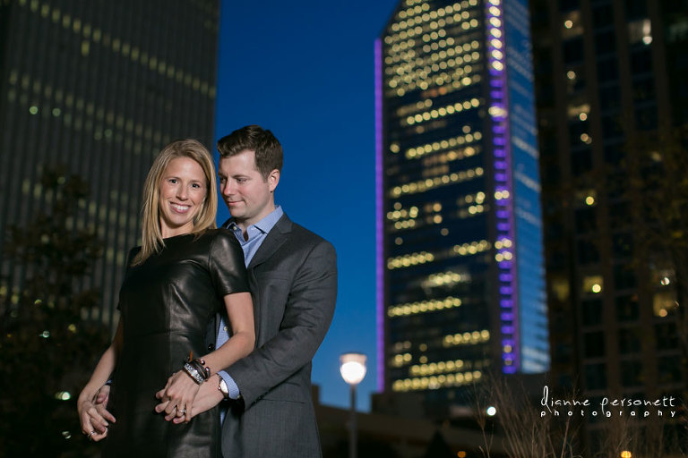 uptown charlotte engagement photos