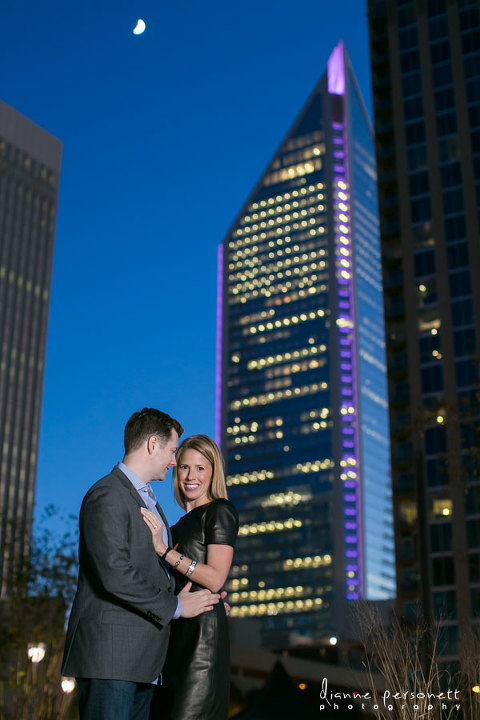 engagement photos uptown charlotte nc