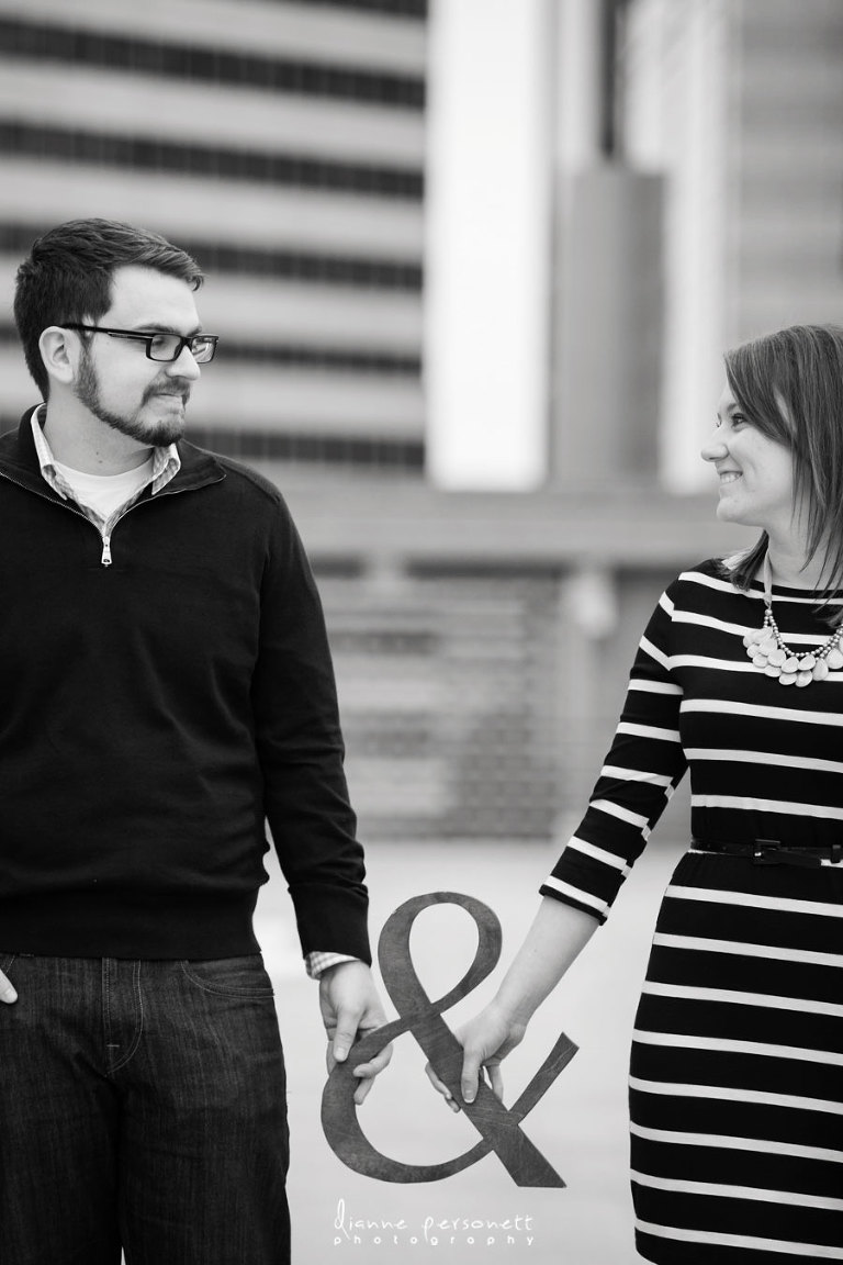 charlotte uptown engagement portraits