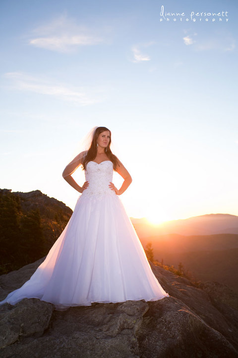 grandfather mountain nc bridal photos