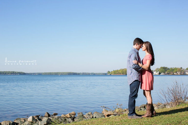 engagement photos lake norman
