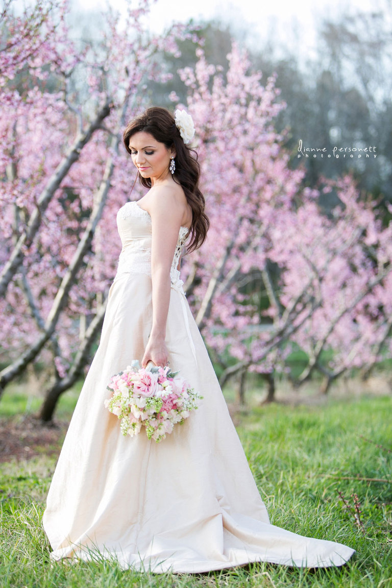 spring inspired bridal shoot
