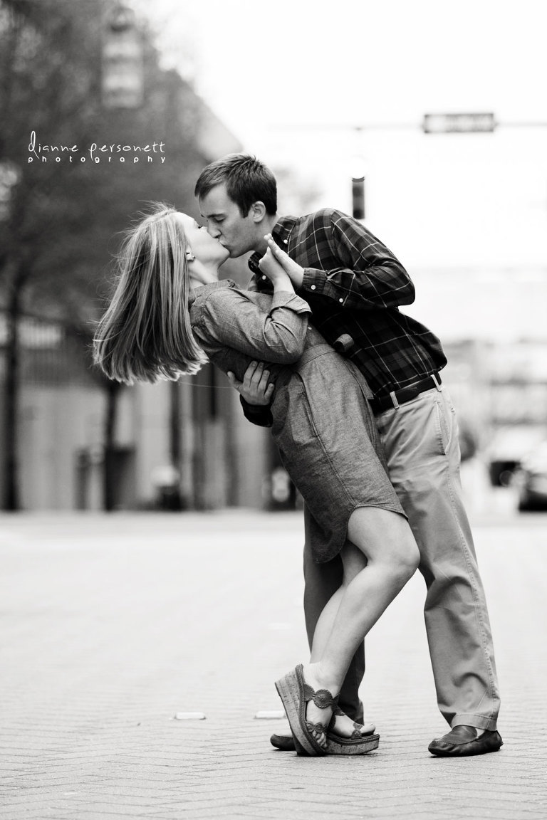 uptown charlotte engagement session