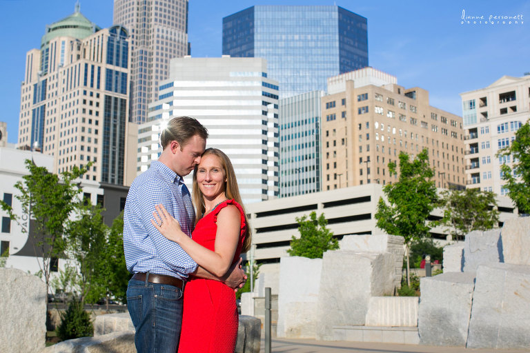 uptown charlotte anniversary photos
