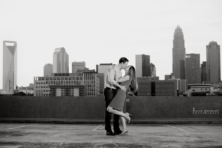 uptown charlotte anniversary photos