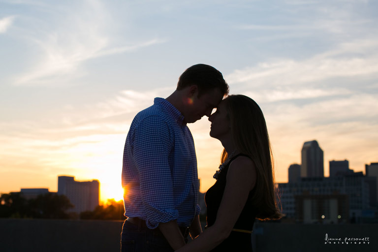 uptown charlotte anniversary photos