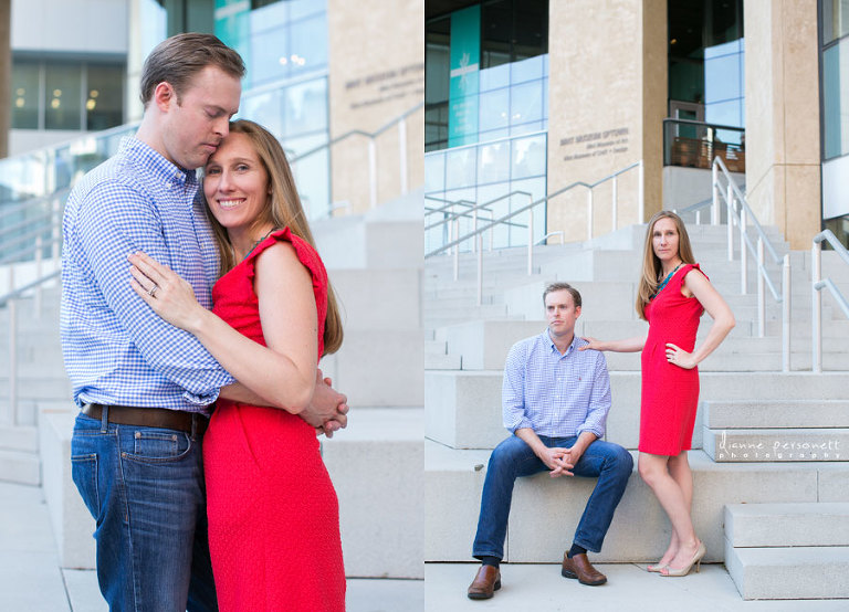 uptown charlotte anniversary photos