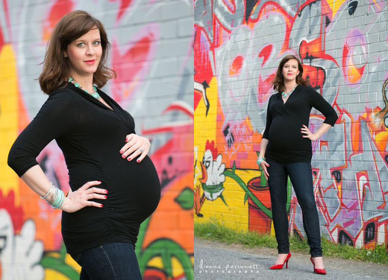 maternity session uptown charlotte
