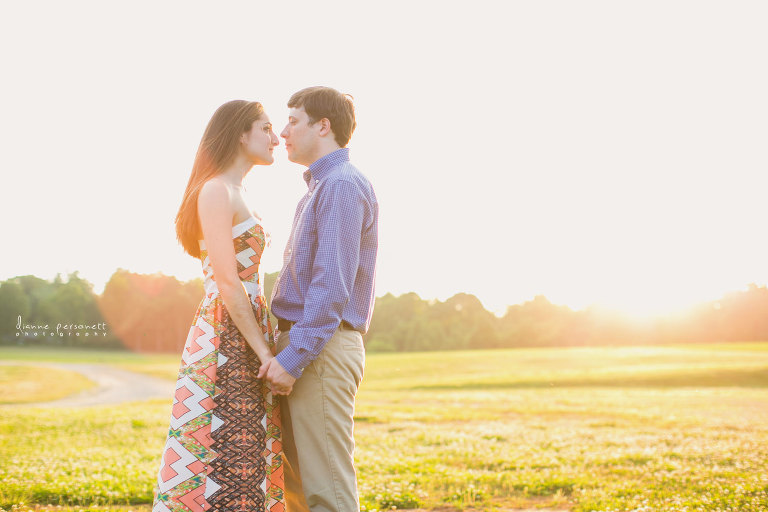 engagement photos at carrigan farms mooresville nc