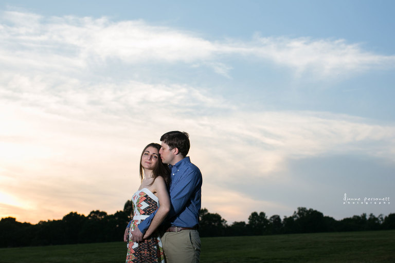 engagement photos at carrigan farms mooresville nc