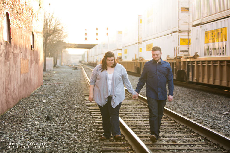 greensboro downtown engagement photos