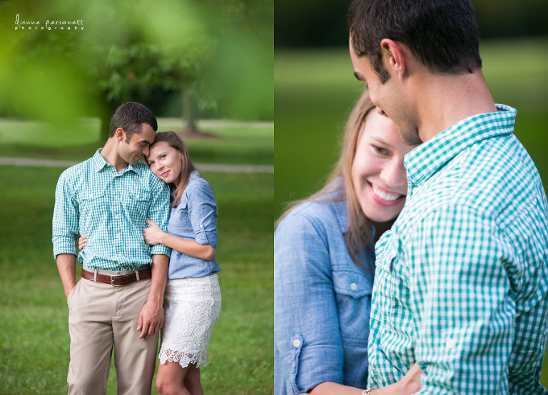 peach stand fort mill engagement photos