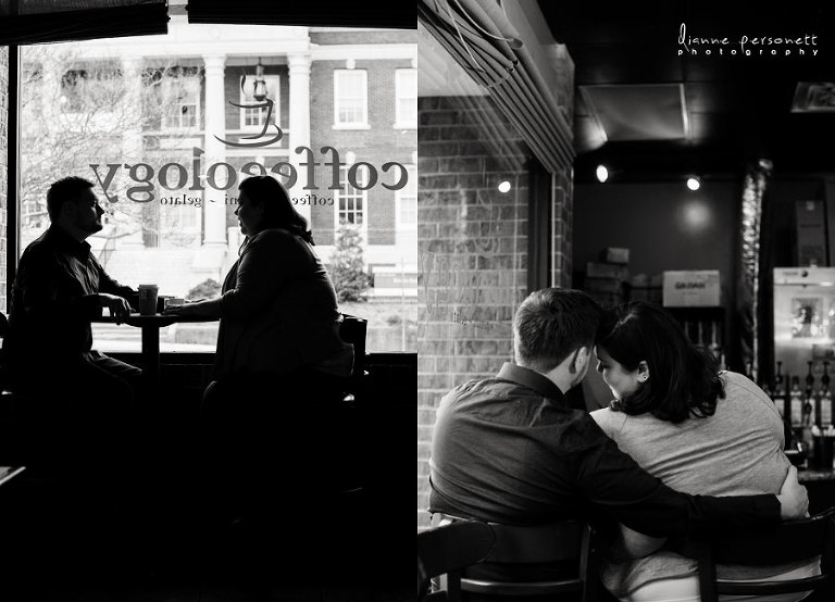 greensboro downtown engagement photos