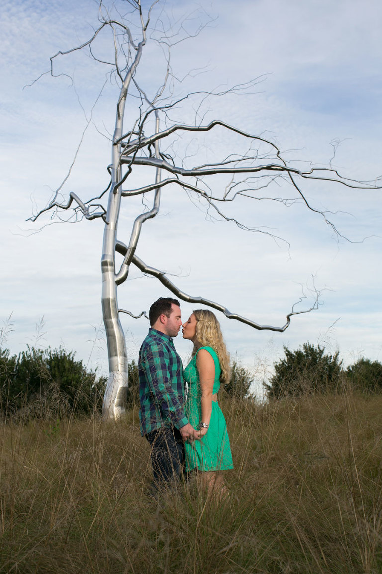 north carolina museum of art engagement session