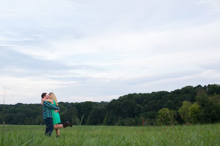 north carolina museum of art engagement session
