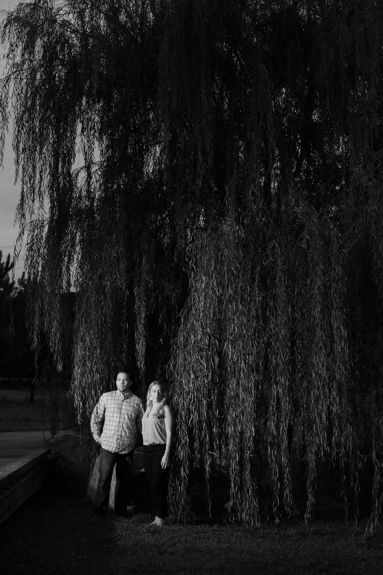 raleigh engagement session at north carolina museum of art