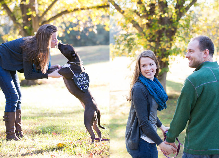 the peach stand engagement photos