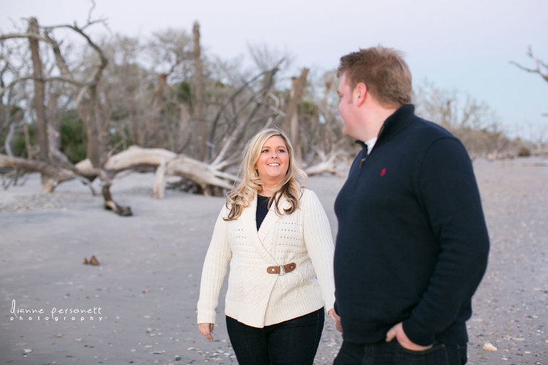 botany bay beach engagement photos