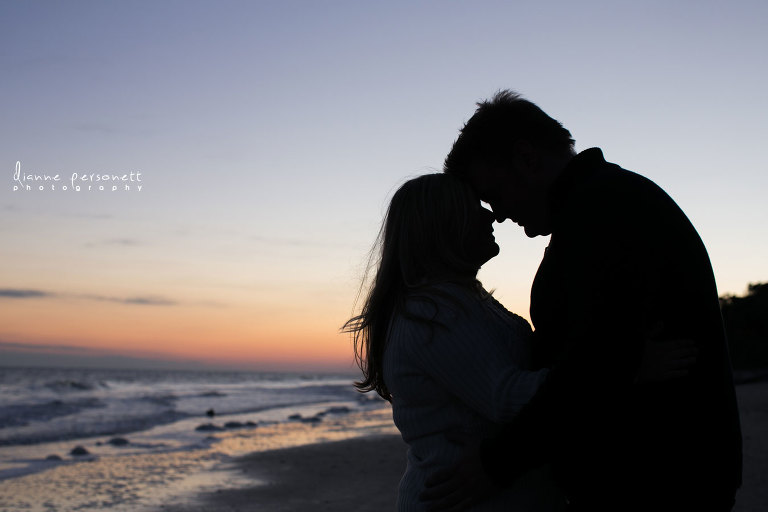 botany bay beach engagement photos