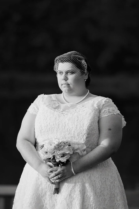 bridal portraits at the arbors
