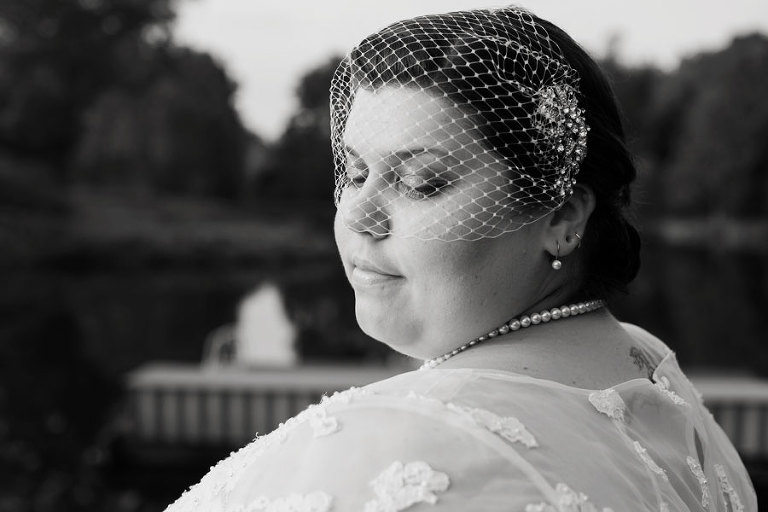 bridal portraits at the arbors