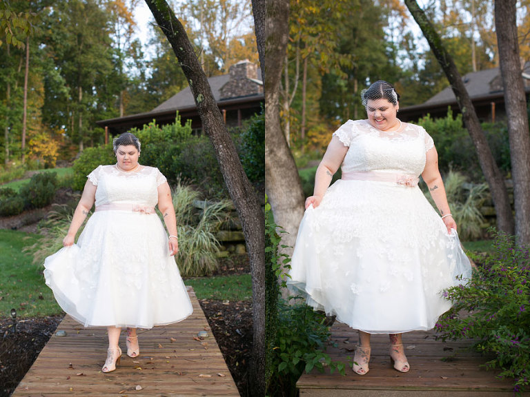bridal portraits at the arbors