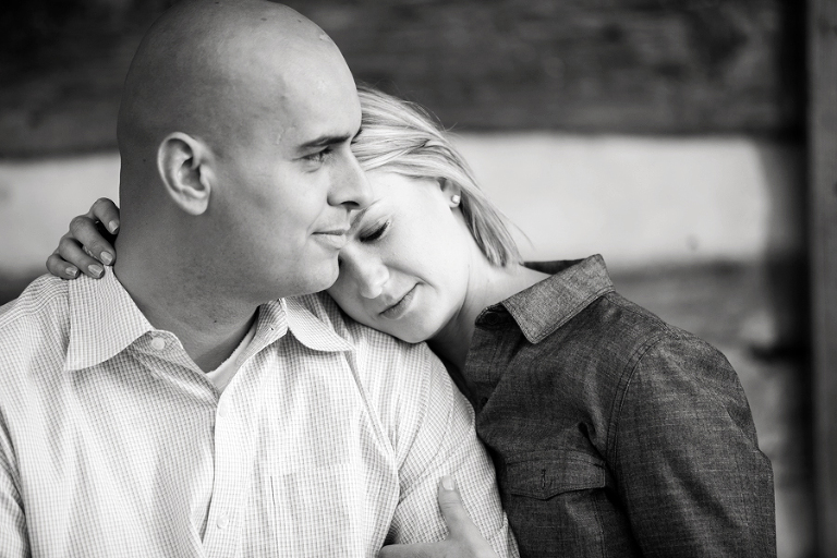 dairy barn engagement photos