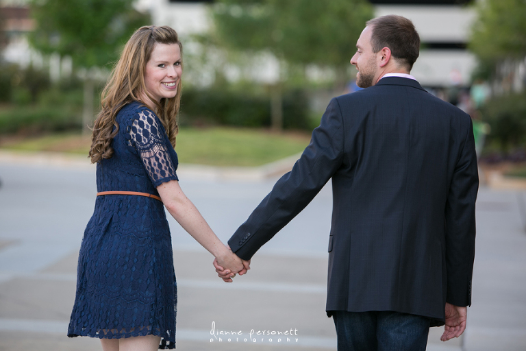 charlotte uptown engagement photos