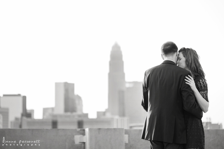 charlotte uptown engagement photos