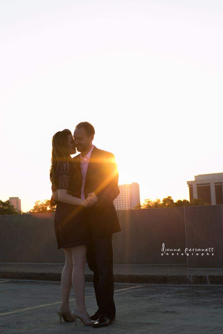 charlotte uptown engagement photos