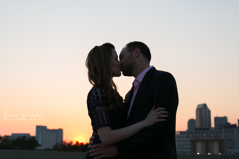 charlotte uptown engagement photos