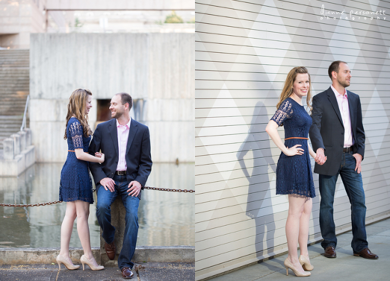 charlotte uptown engagement photos
