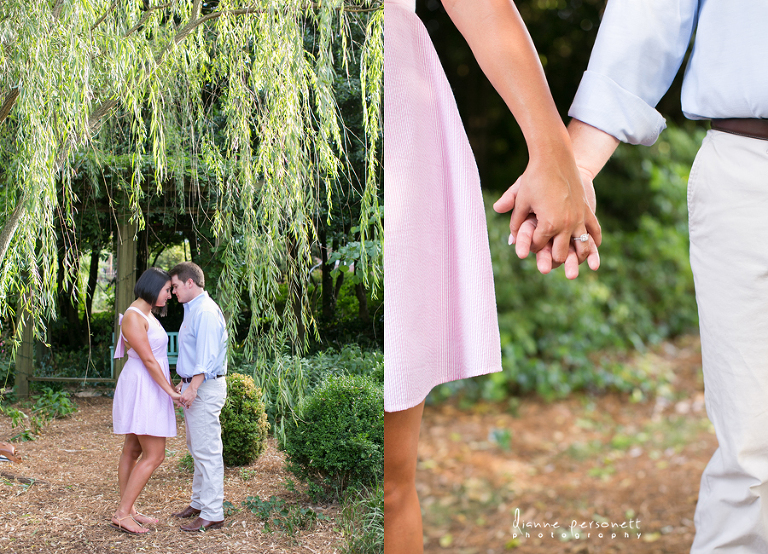 mcgill rose garden engagement photos