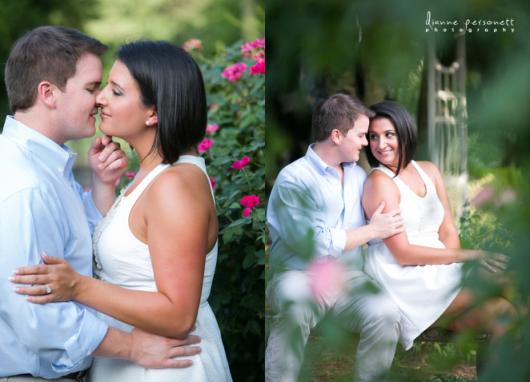 mcgill rose garden engagement photos